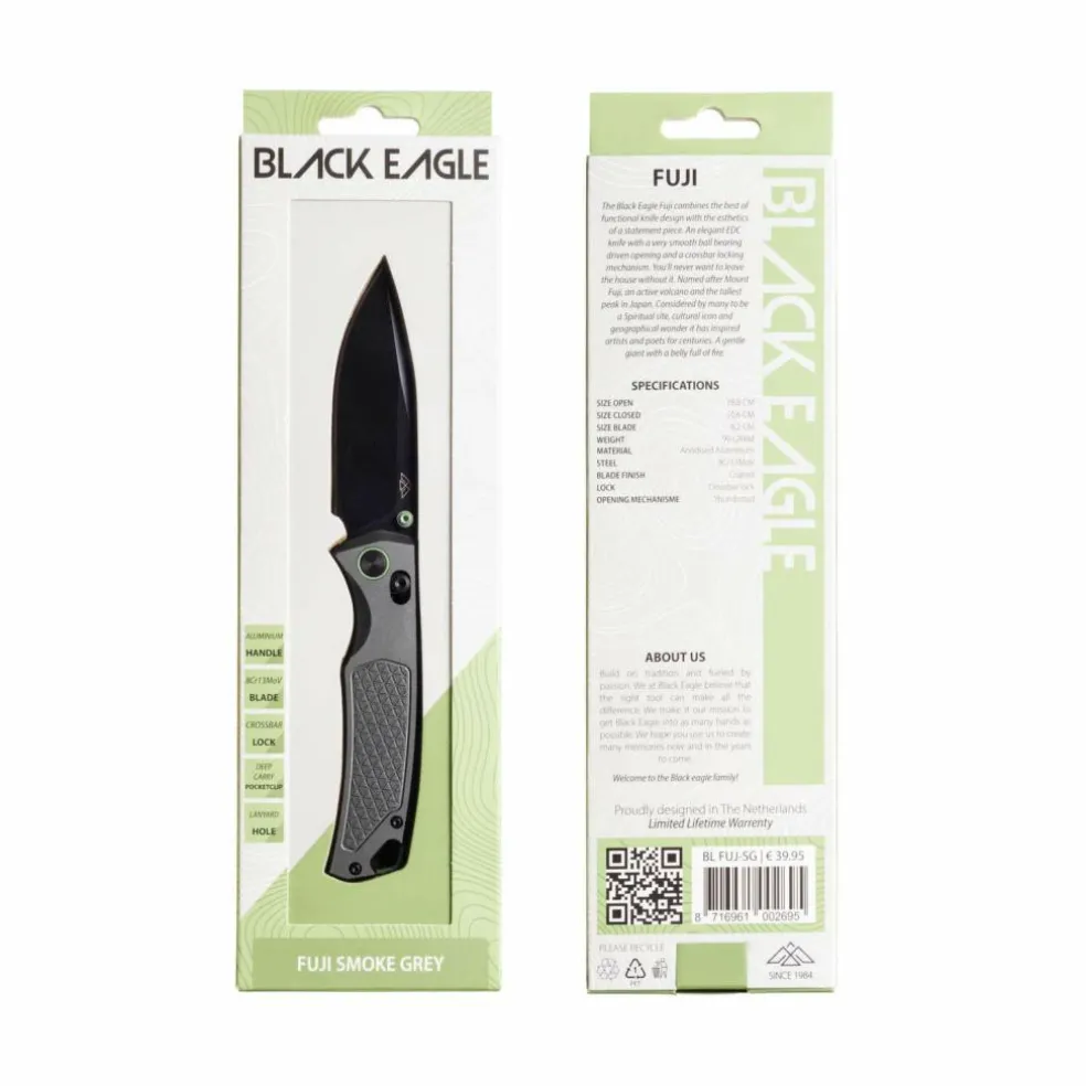 Black Eagle Fuji zakmes smoke grey