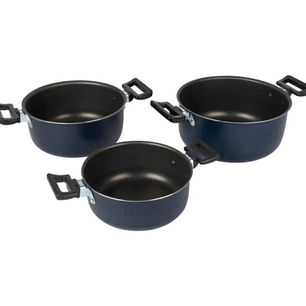 Bo-Camp Rondo pannenset 3-delig aluminium