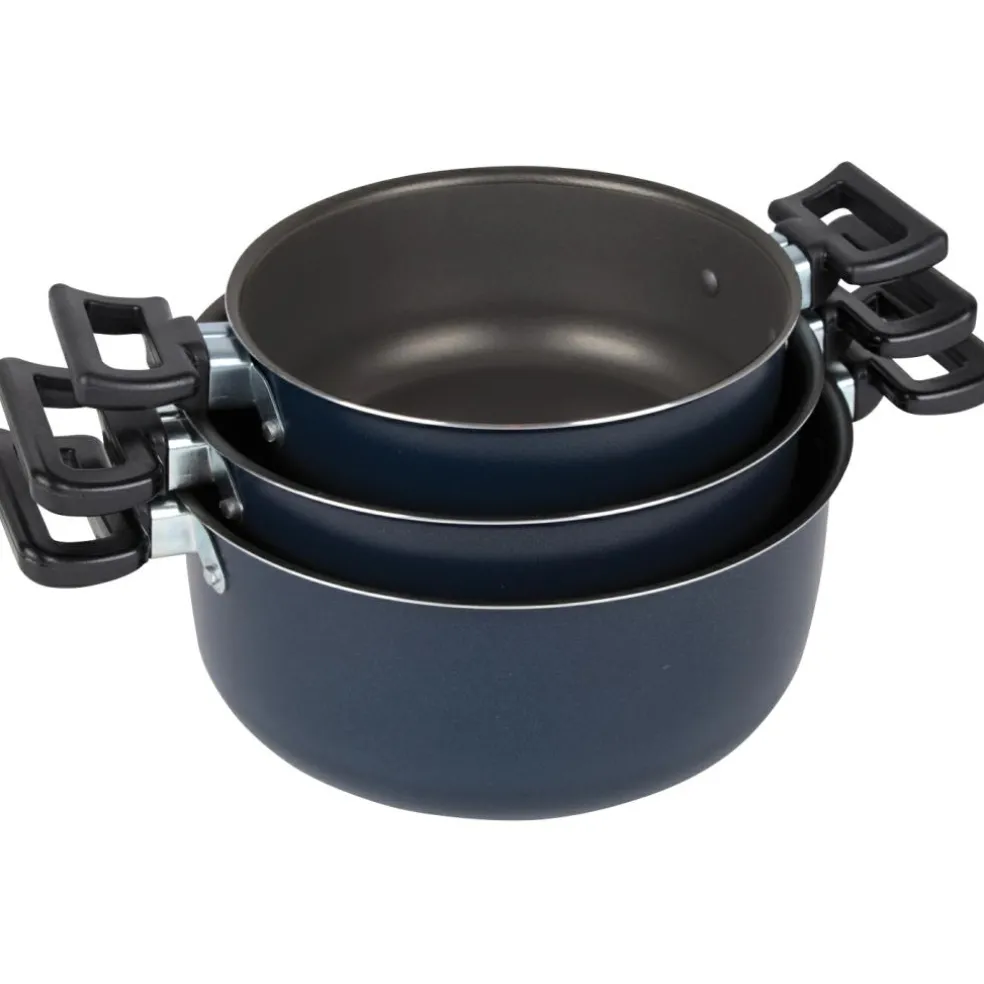 Bo-Camp Rondo pannenset 3-delig aluminium