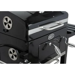 Boretti Carbone houtskoolbarbecue black