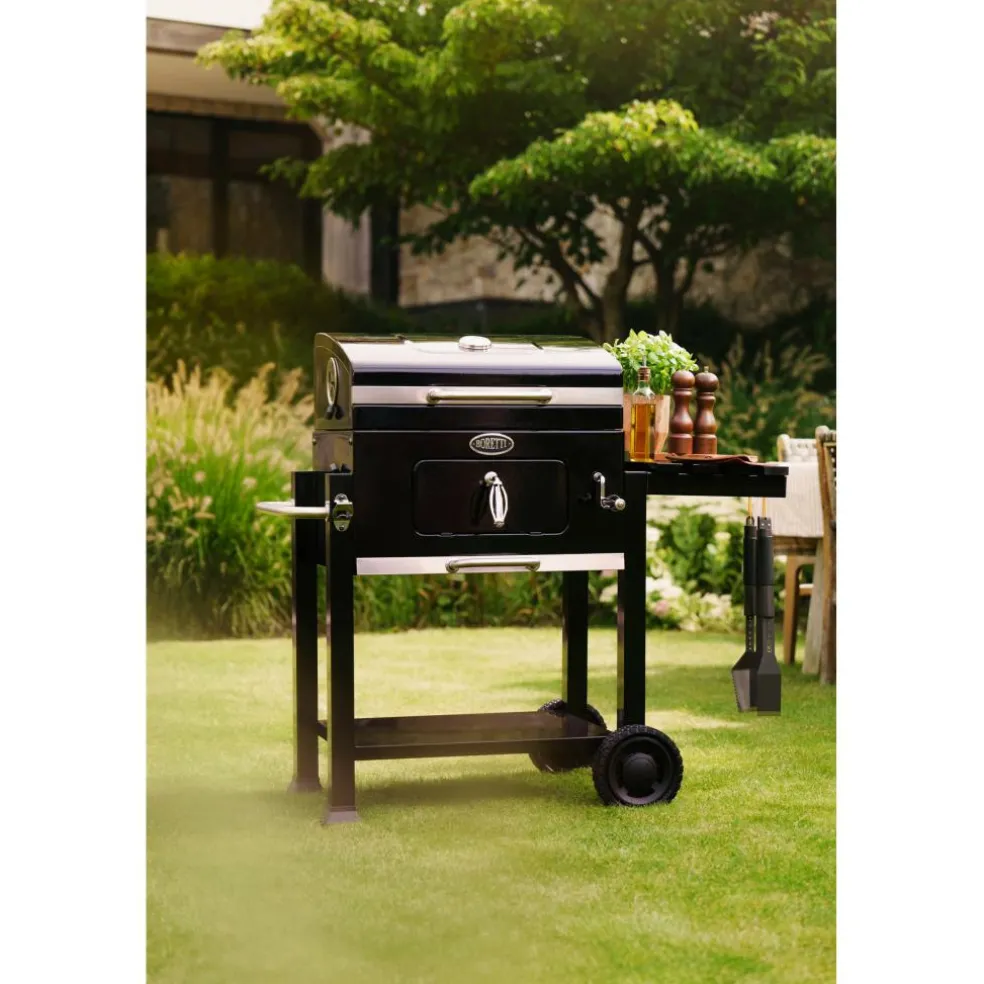 Boretti Carbone houtskoolbarbecue black