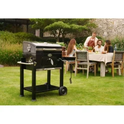 Boretti Carbone houtskoolbarbecue black
