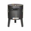 Boretti Tonello houtskoolbarbecue black