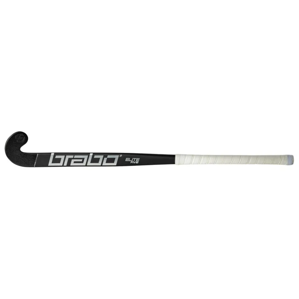 Brabo Elite 5 Carbon WTB Extreme Low Bow hockeystick black silver - 36,5 inch L