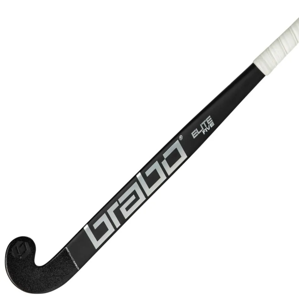 Brabo Elite 5 Carbon WTB Extreme Low Bow hockeystick black silver - 36,5 inch L