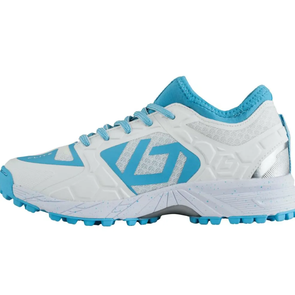 Brabo Elite hockeyschoenen junior white argentinian blue