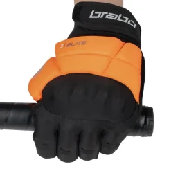Brabo Elite Pro Player hockeyhandschoen orange grey
