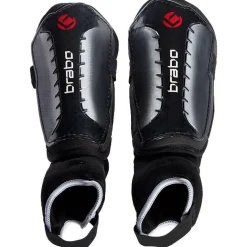 Brabo F4 Metallic scheenbeschermers junior zwart