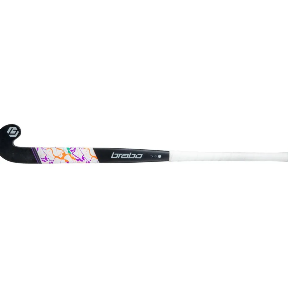 Brabo Pure 20 Low Bow hockeystick black purple - 36,5 inch