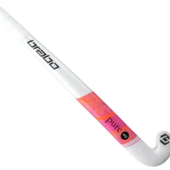 Brabo Pure 40 Pro Bow hockeystick white pink - 36,5 inch