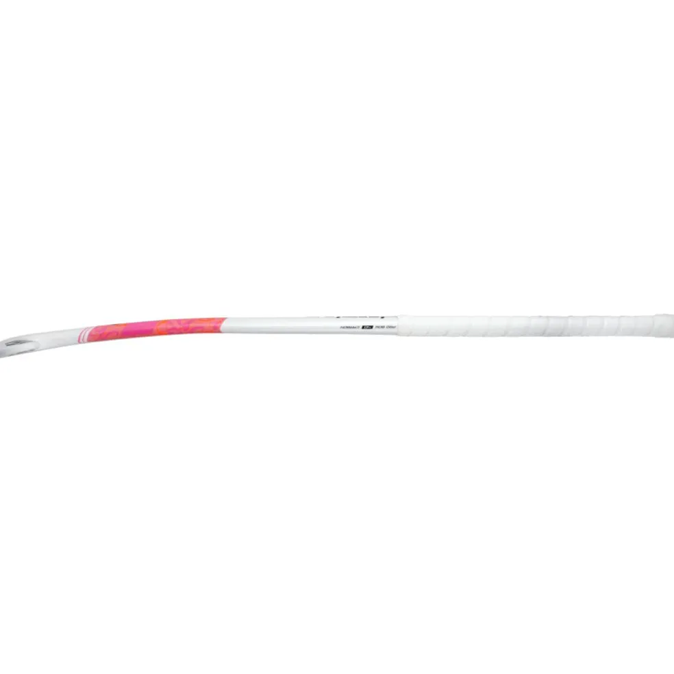 Brabo Pure 40 Pro Bow hockeystick white pink - 36,5 inch