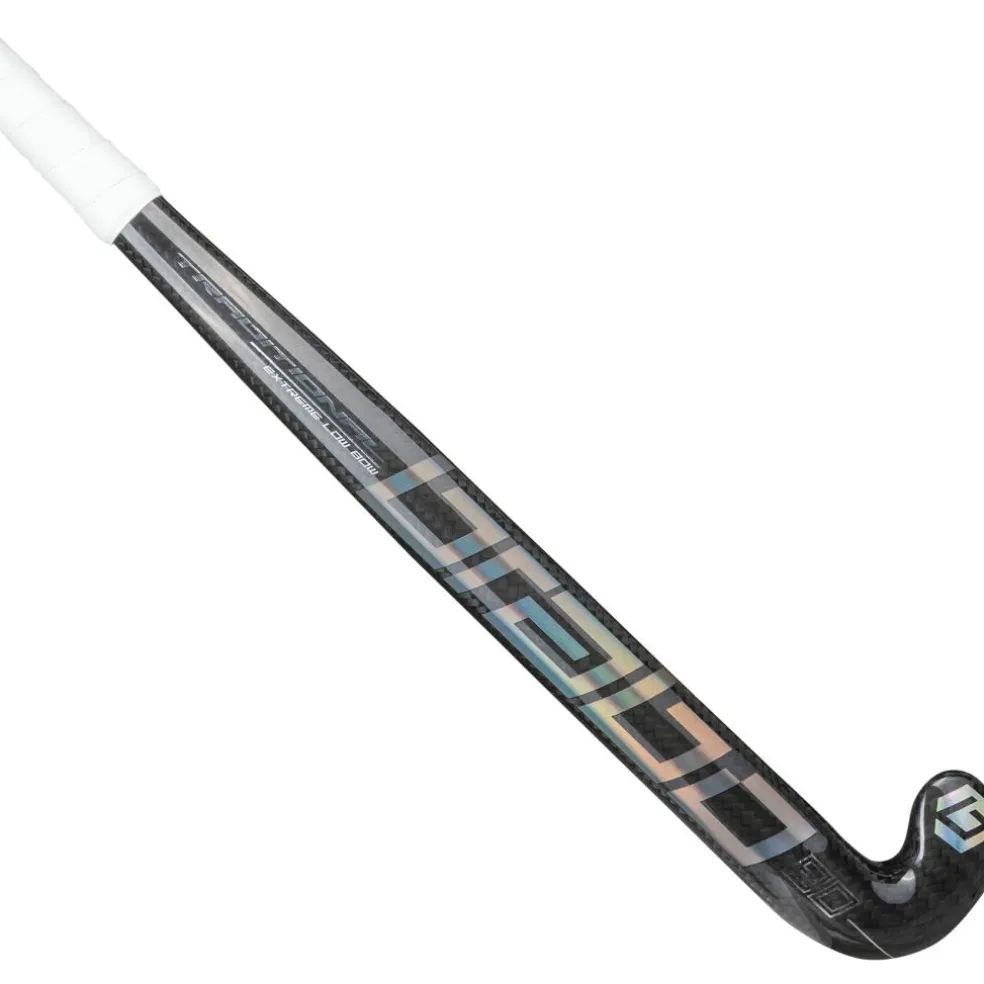 Brabo Traditional Carbon 90 Extreme Low Bow hockeystick black silver