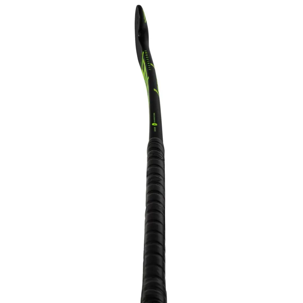 Brabo Traditional Carbon 60 Classic Curve hockeystick black neon green