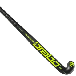 Brabo Traditional Carbon 60 Classic Curve hockeystick black neon green