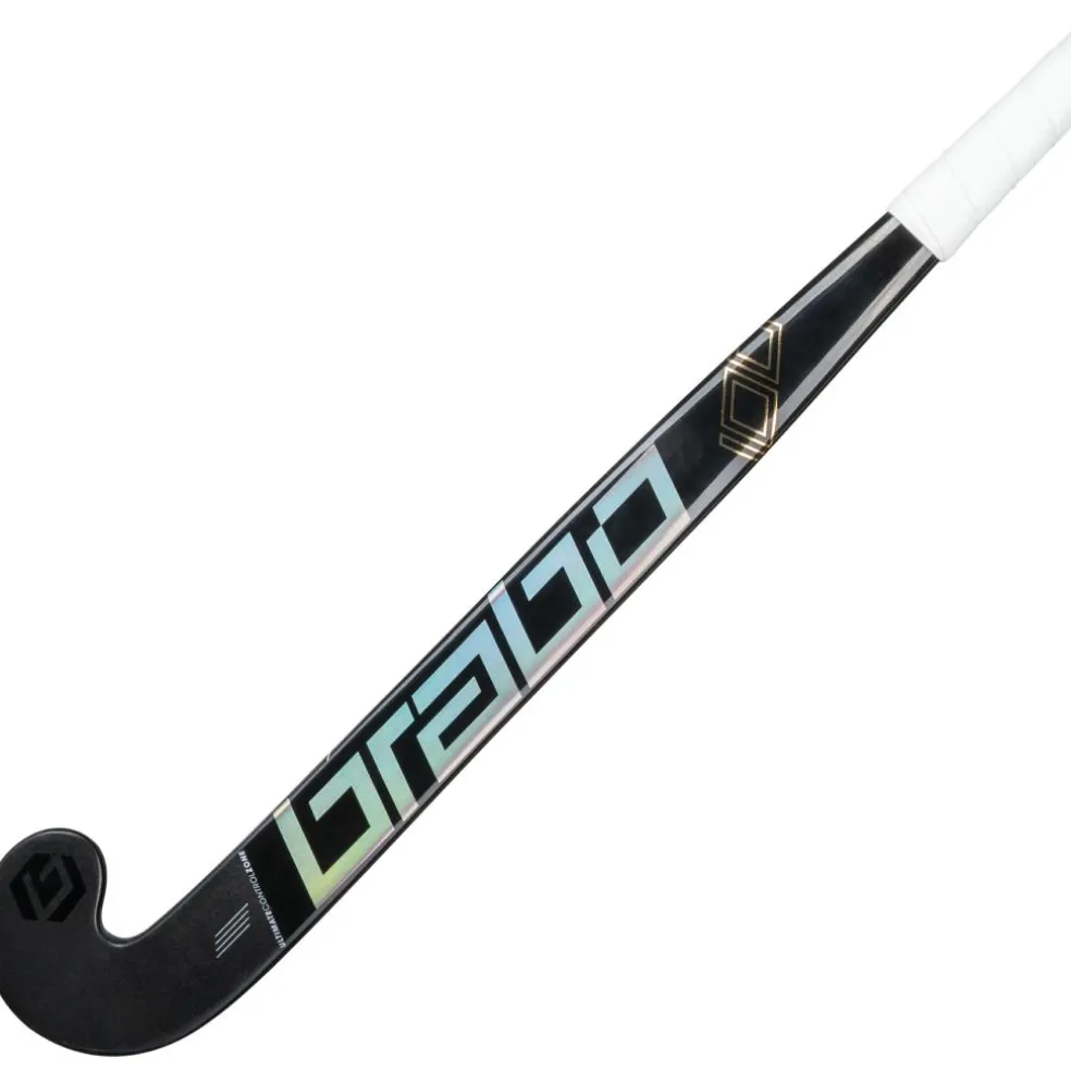 Brabo Traditional Carbon 100 Low Bow hockeystick black gold