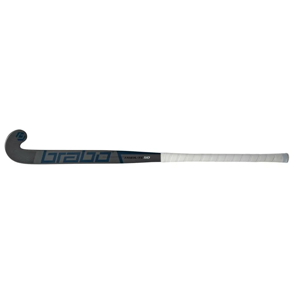 Brabo Tribute 50 Low Bow hockeystick grey navy - 36 inch