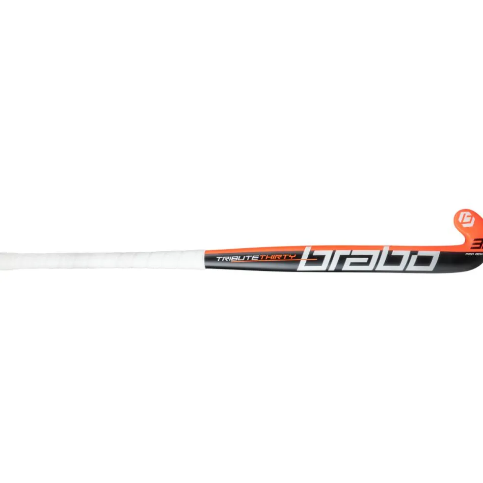 Brabo Tribute 30 Pro Bow hockeystick black orange - 36,5 inch