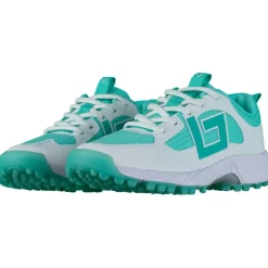 Brabo Tribute hockeyschoenen junior aqua white inclusief slippers