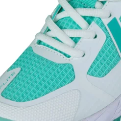 Brabo Tribute hockeyschoenen junior aqua white inclusief slippers