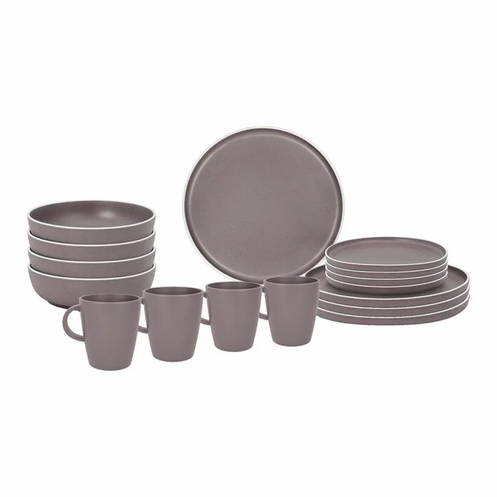 Brunner Lunch Box Dolomit campingservies rosé 16-delig
