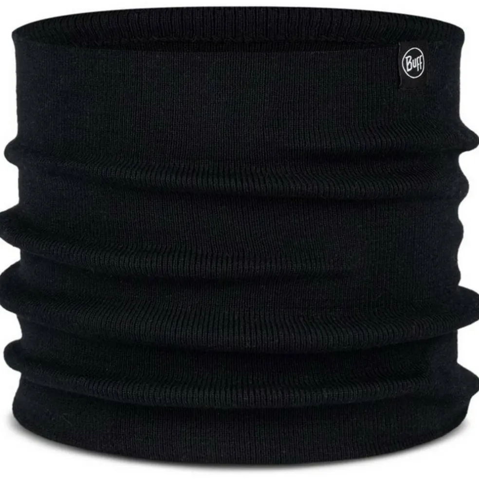 Buff Knitted col lilon black