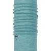 Buff Lightweight Merino Wool Tubular col solid pool