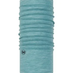 Buff Lightweight Merino Wool Tubular col solid pool