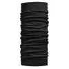 Buff Lightweight Merino Wool Tubular col solid black