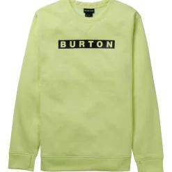 Burton Oak sweater heren glow yellow green heather
