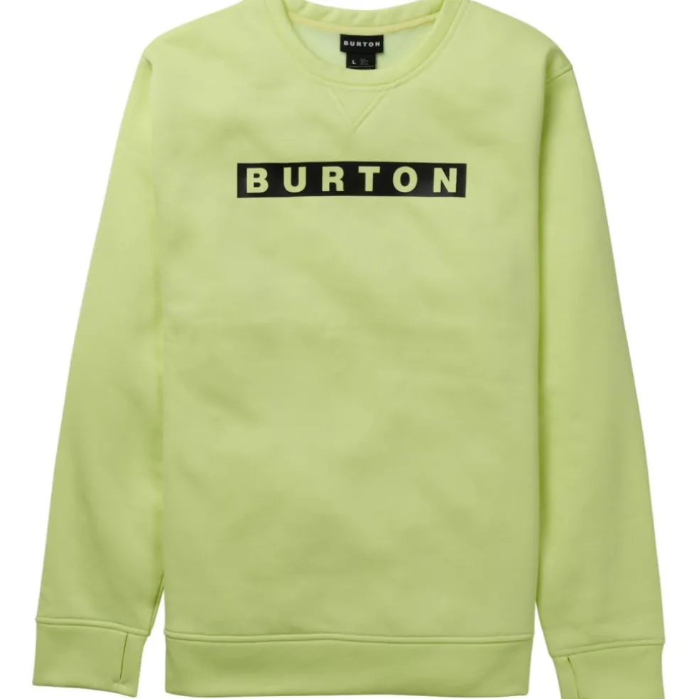 Burton Oak sweater heren glow yellow green heather