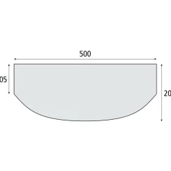 Cabanon Luxe luifel 500 cm YKK rits
