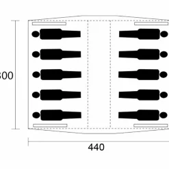 Cabanon Nevada groepstent beige