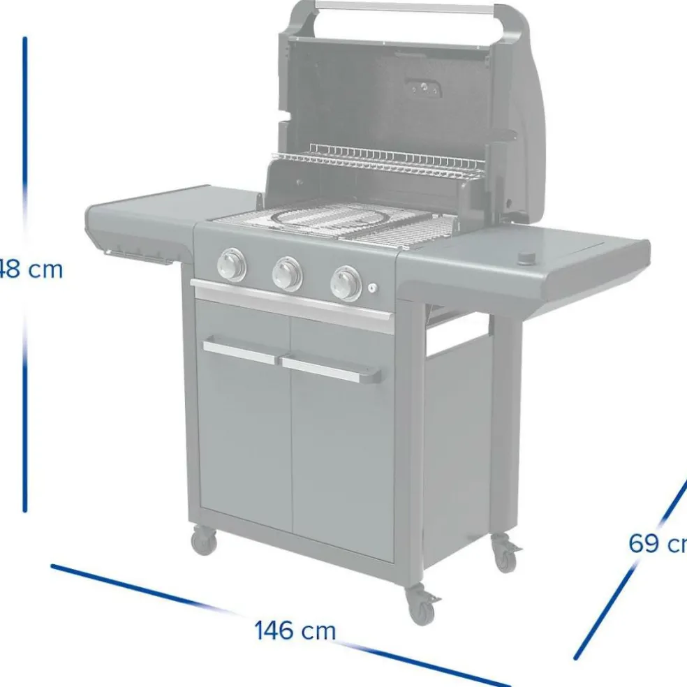 Campingaz 3 Series Premium S buitenkeuken black grey