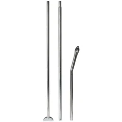 Campking Aandrukstang gebogen staal 25 / 22 mm 170 - 250 cm