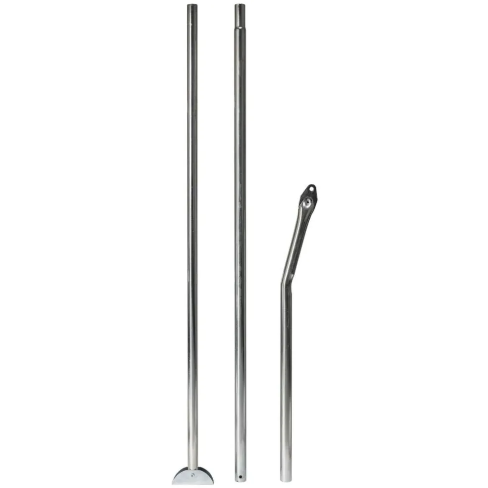 Campking Aandrukstang gebogen staal 25 / 22 mm 170 - 250 cm