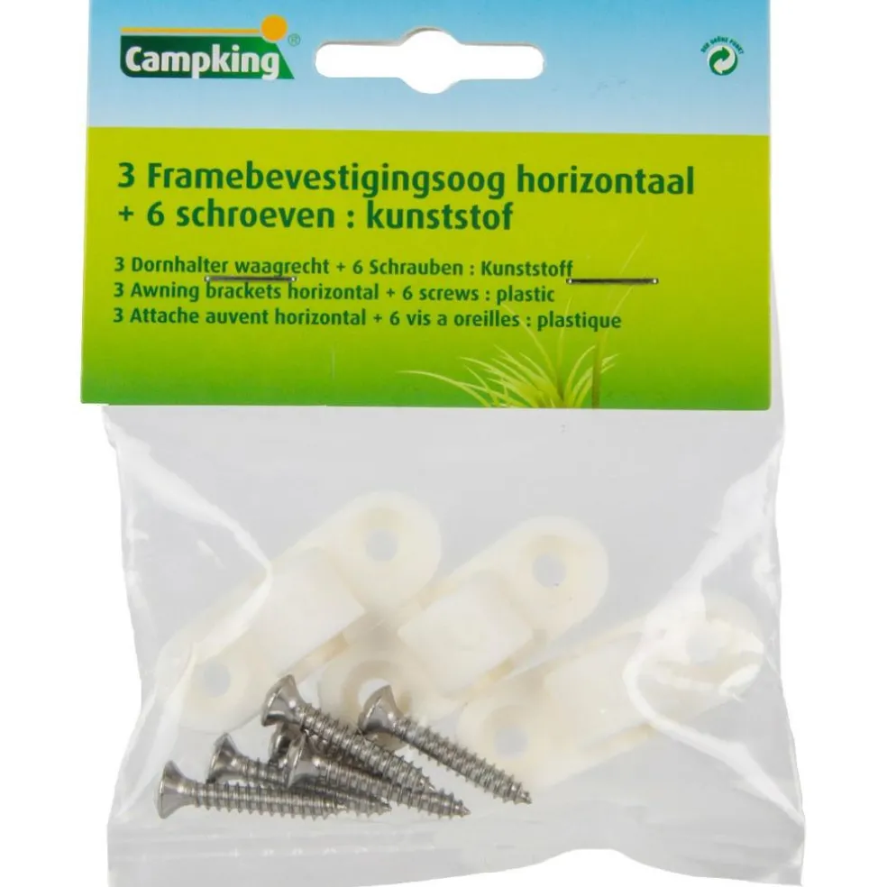 Campking Framebevestigingsogen horizontaal wit