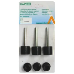 Campking Tentstokboven- en onderdoppen ø 22 mm per 3 stuks
