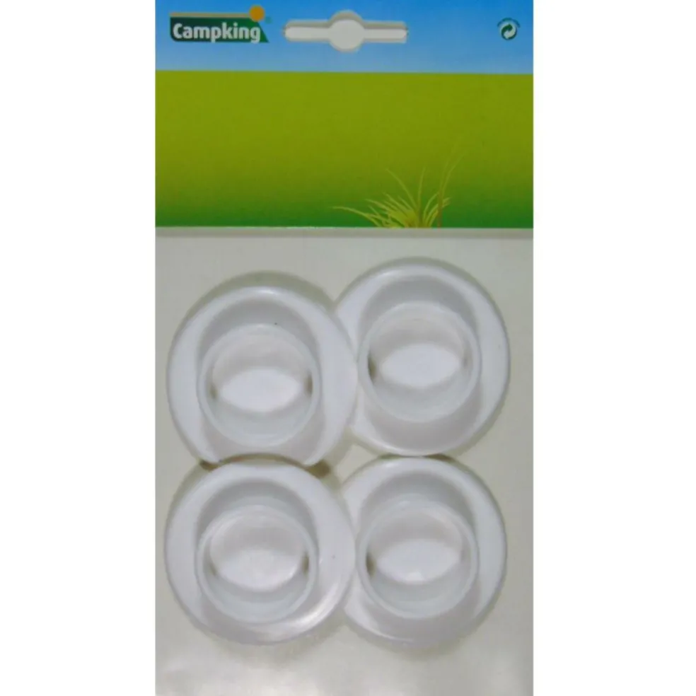 Campking tentstokvoet 25 - 48 mm set van 4 stuks
