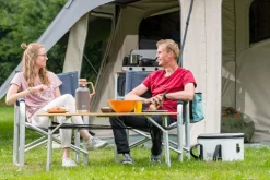 Campooz campingtafel met lectuurnet 120 x 72 cm