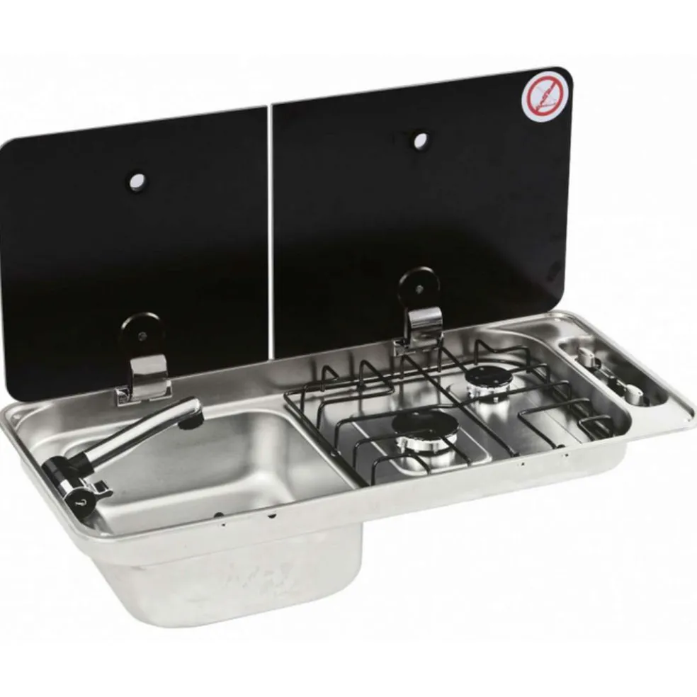 Can FL1402-P-W kook-spoelcombinatie links