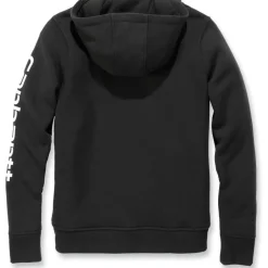 Carhartt Logo Sleeve Graphic hoodie dames black