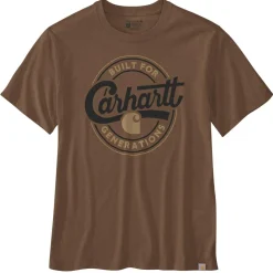 Carhartt Script Graphic shirt heren red duck heather