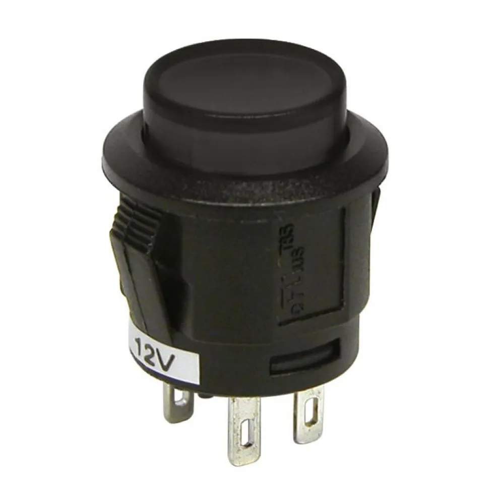 Carpoint drukschakelaar 12V zwart