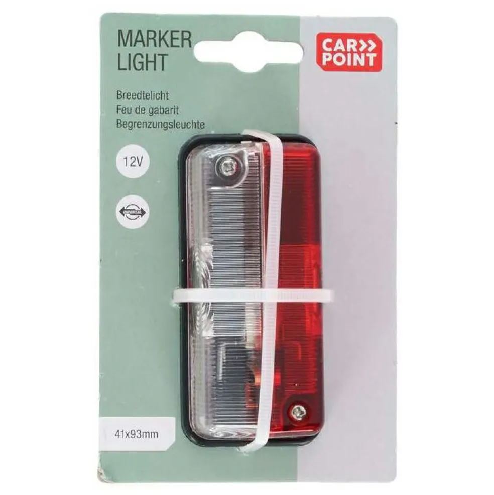 Carpoint 12V breedtelicht rood wit