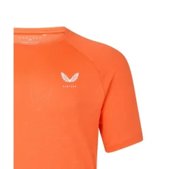 Castore Adapt shirt heren bright orange mid grey