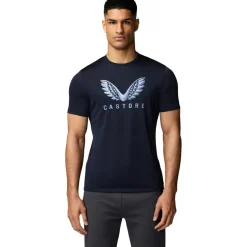 Castore Adapt Short Graphic shirt heren midnight navy sky blue