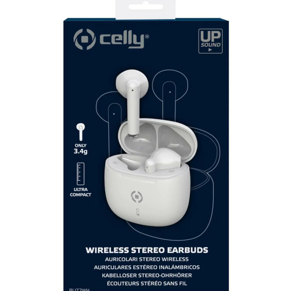 Celly Buz2 True Wireless oordoppen wit
