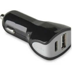 Celly USB - C 3.4 universele autolader zwart