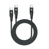 Celly USB-C-ingang oplaadkabel zwart 1,3 meter