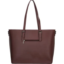 Charm London Birmingham 15,6 inch laptop schoudertas bordeaux